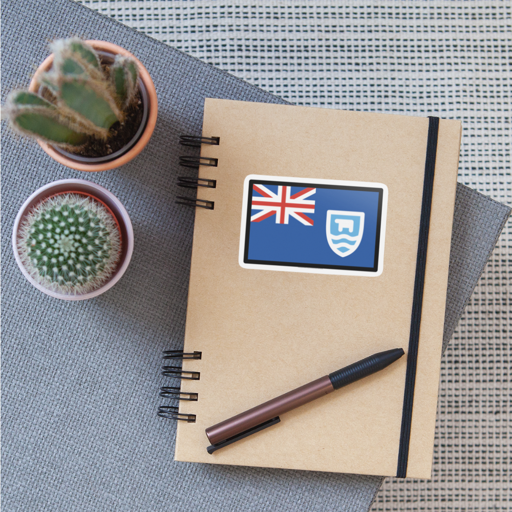 Flag: Falkland Islands Moji Sticker - Emoji.Express - white matte
