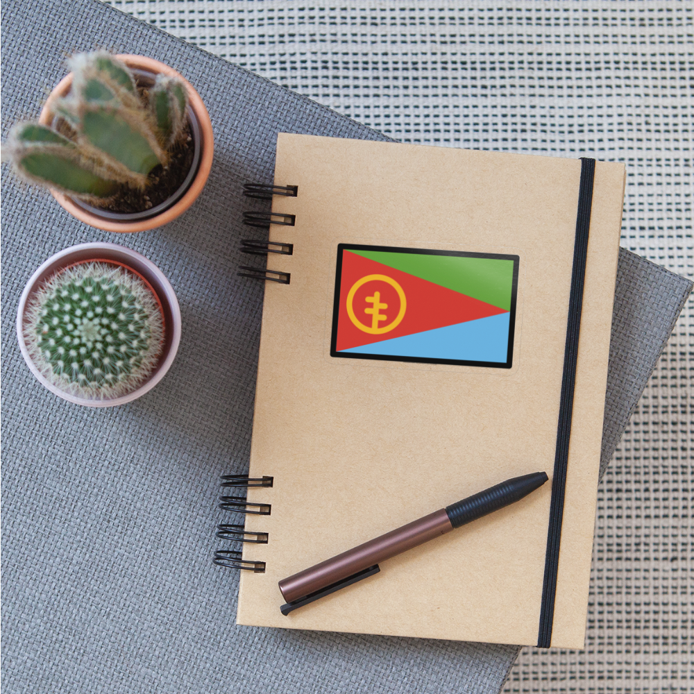 Flag: Eritrea Moji Sticker - Emoji.Express - transparent glossy