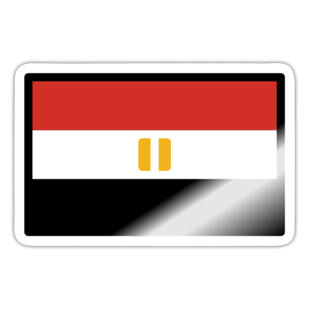 Flag: Egypt Moji Sticker - Emoji.Express - white glossy