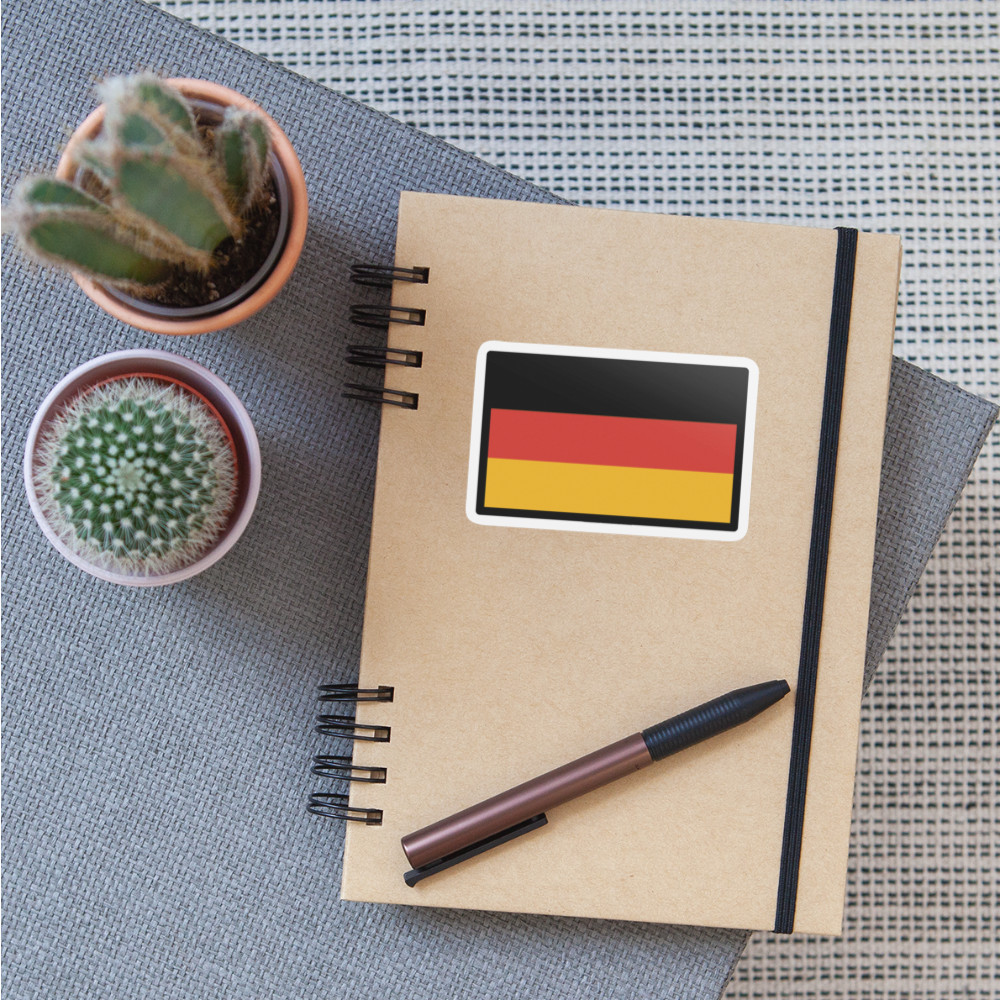 Flag: Germany Moji Sticker - Emoji.Express - white matte