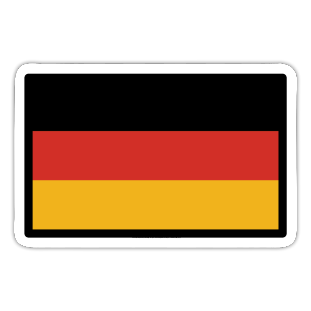Flag: Germany Moji Sticker - Emoji.Express - white matte