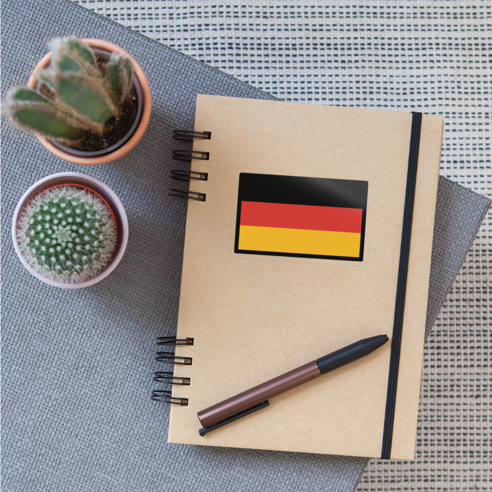 Flag: Germany Moji Sticker - Emoji.Express - transparent glossy