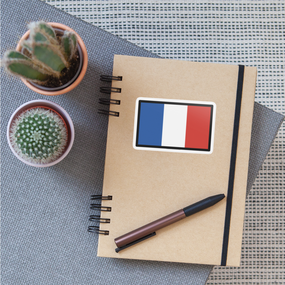 Flag: Clipperton Island Moji Sticker - Emoji.Express - white matte