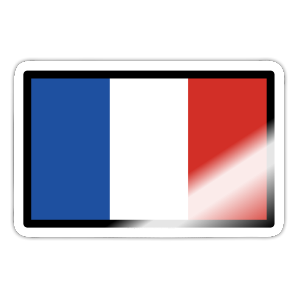 Flag: Clipperton Island Moji Sticker - Emoji.Express - white glossy