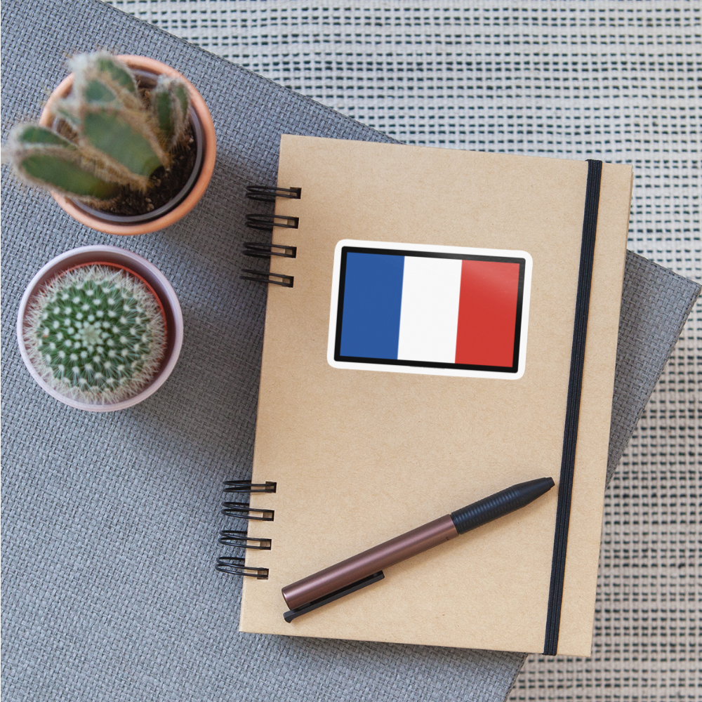 Flag: Clipperton Island Moji Sticker - Emoji.Express - white glossy