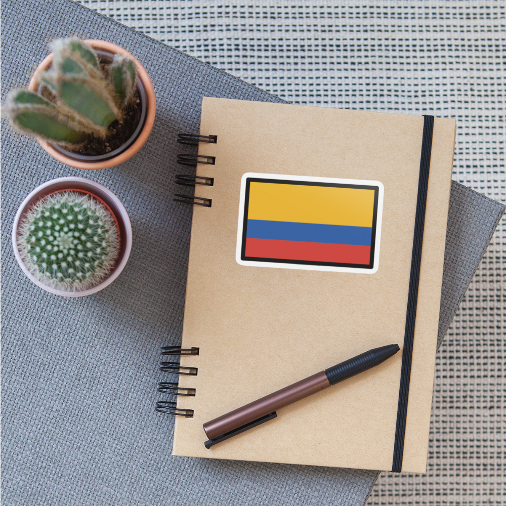 Flag: Colombia Moji Sticker - Emoji.Express - white matte
