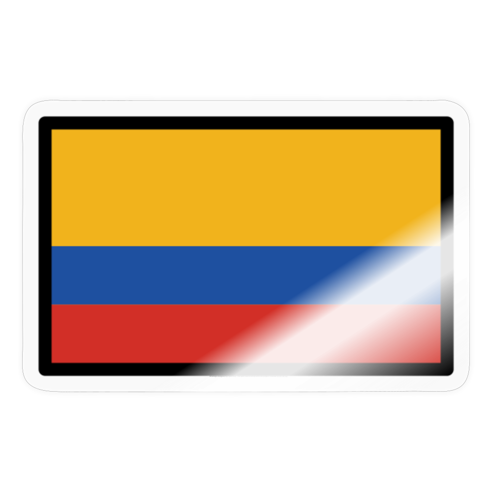 Flag: Colombia Moji Sticker - Emoji.Express - transparent glossy