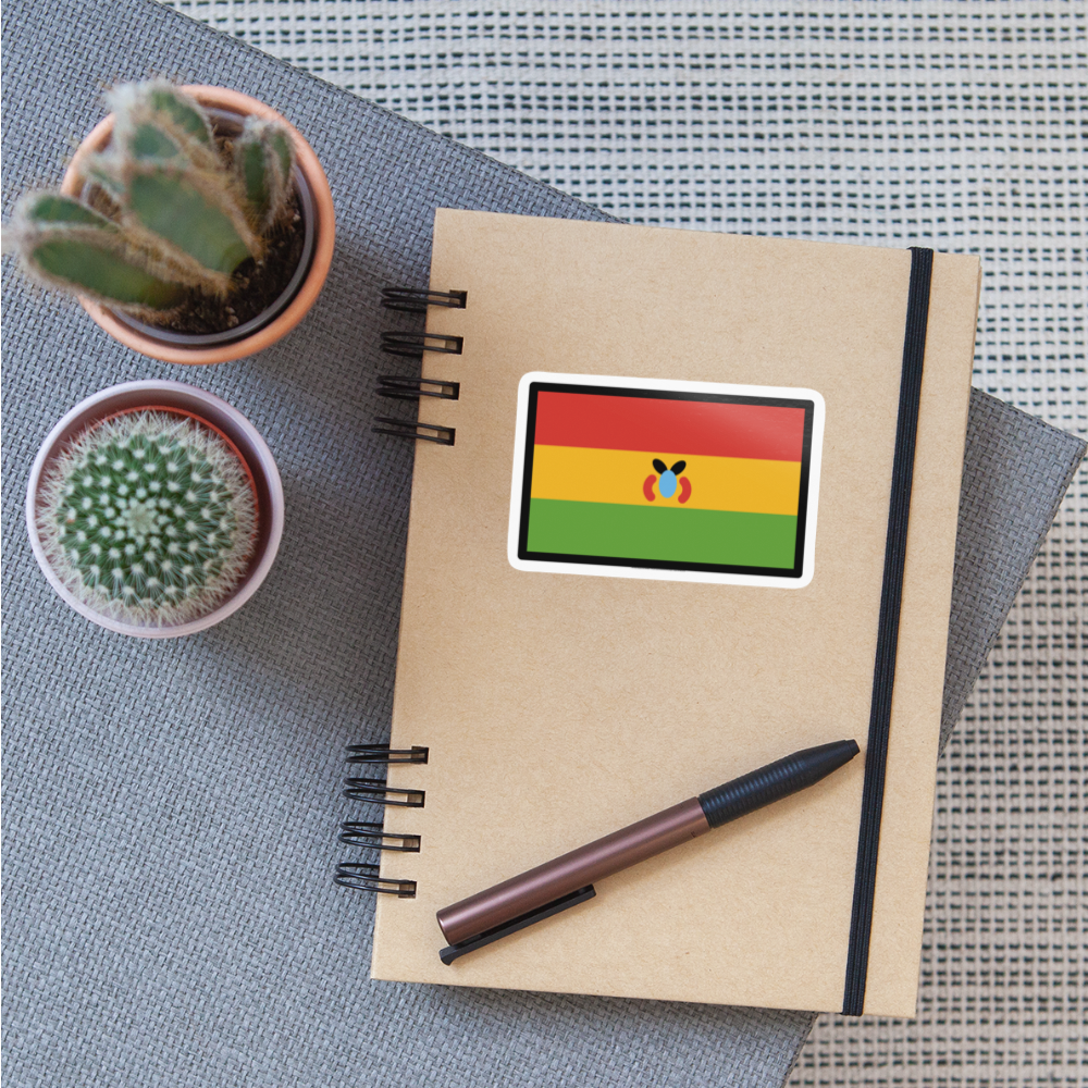 Flag: Bolivia Moji Sticker - Emoji.Express - white glossy