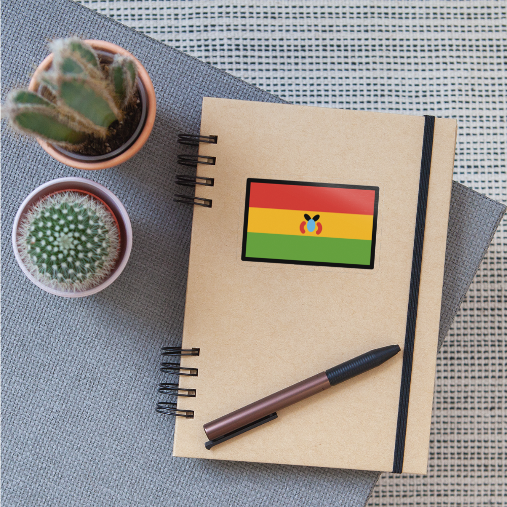 Flag: Bolivia Moji Sticker - Emoji.Express - transparent glossy