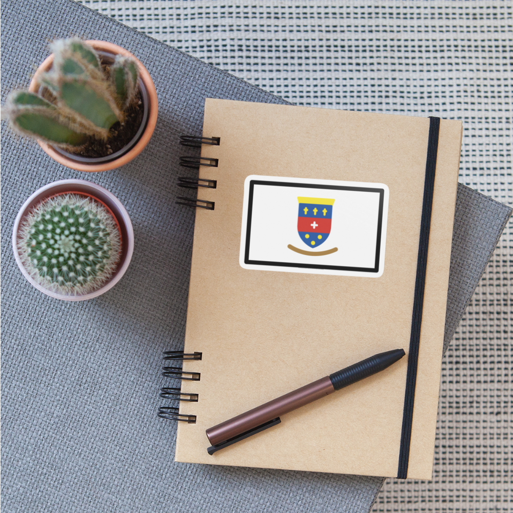 Flag: St. Barthélemy Moji Sticker - Emoji.Express - white matte