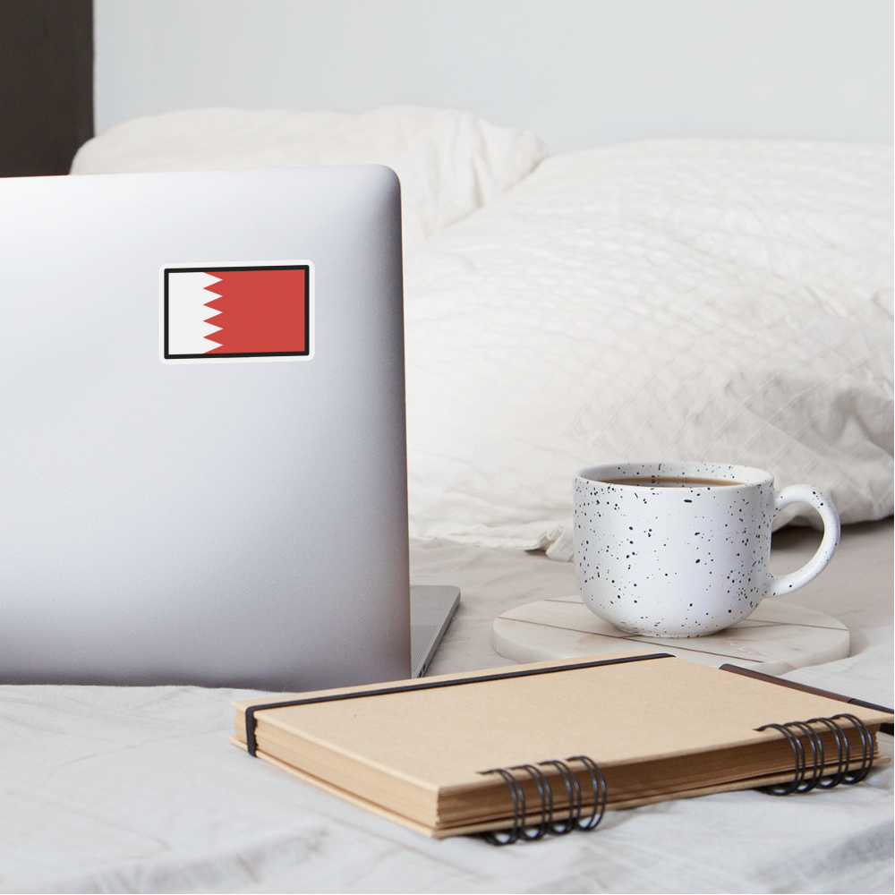 Flag: Bahrain Moji Sticker - Emoji.Express - white matte