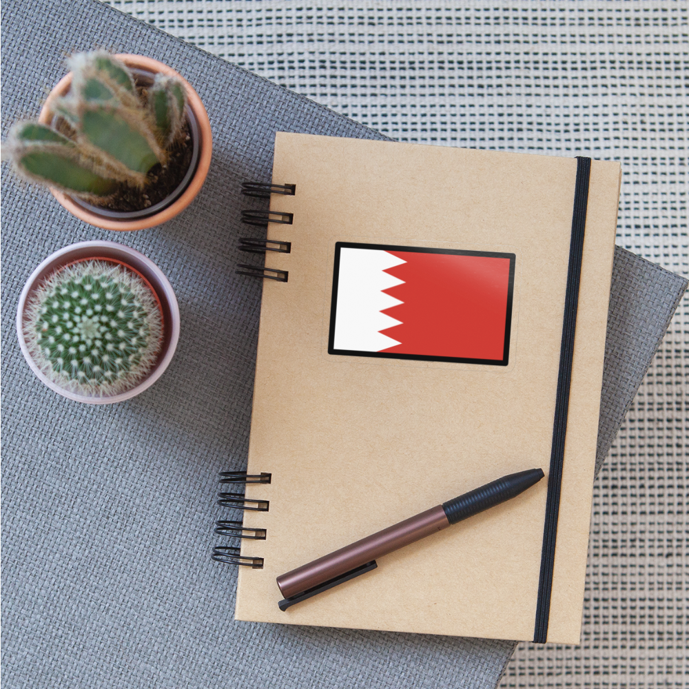 Flag: Bahrain Moji Sticker - Emoji.Express - transparent glossy