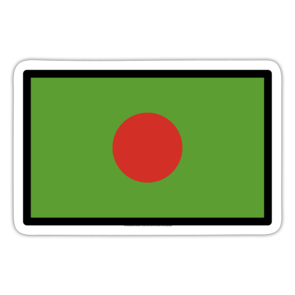 Flag: Bangladesh Moji Sticker - Emoji.Express - white matte