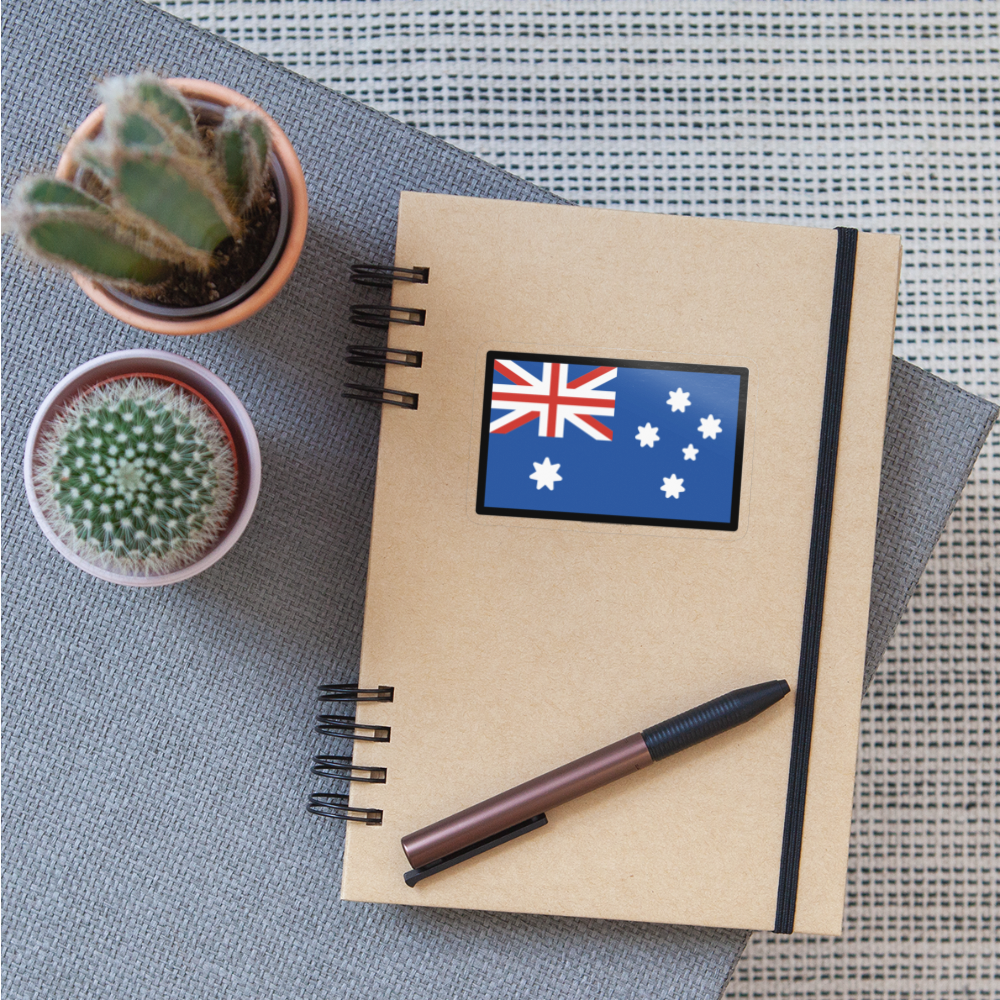 Flag: Australia Moji Sticker - Emoji.Express - transparent glossy