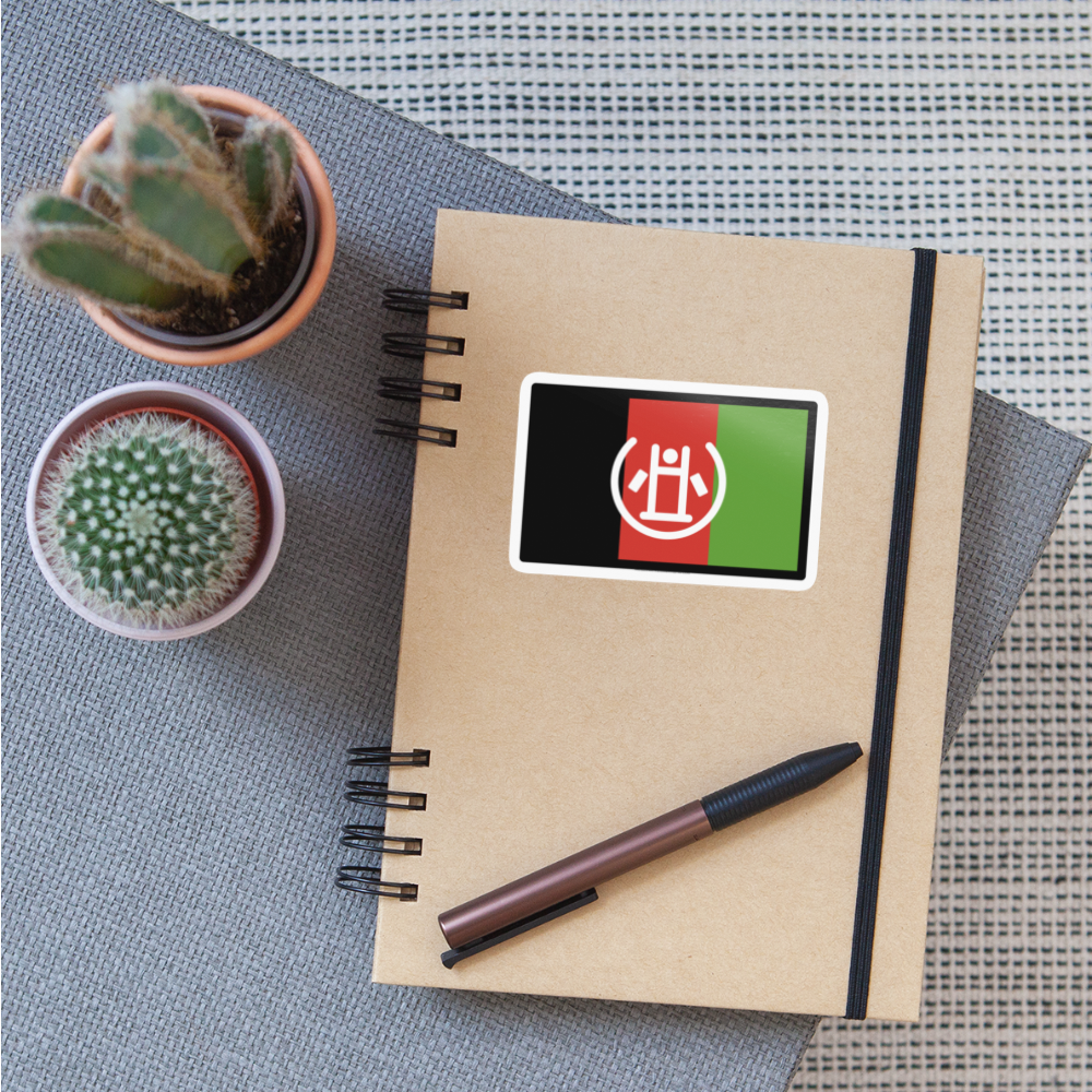 Flag: Afghanstan Moji Sticker - Emoji.Express - white glossy