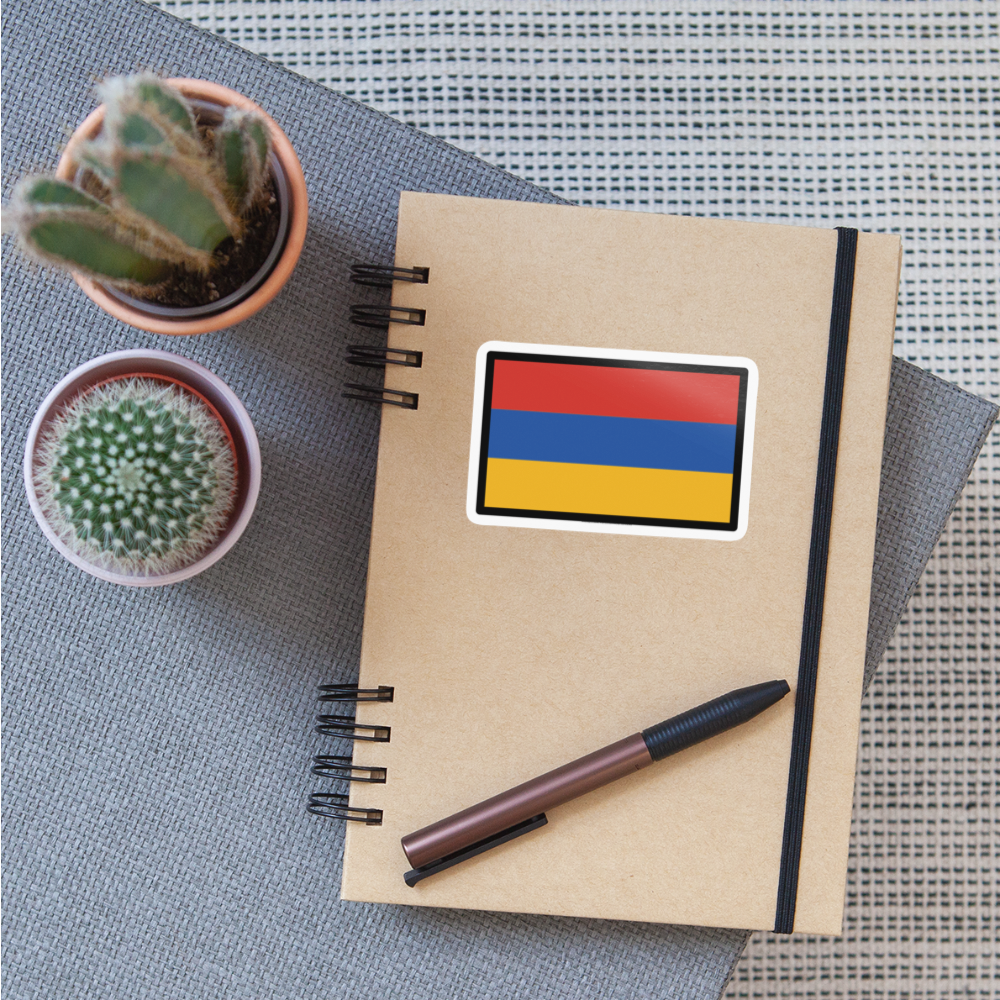 Flag: Armenia Moji Sticker - Emoji.Express - white glossy