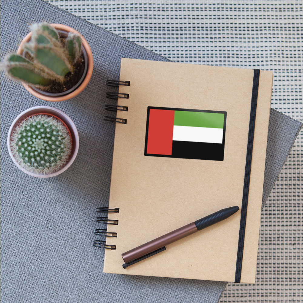 Flag: United Arab Emirates Moji Sticker - Emoji.Express - transparent glossy