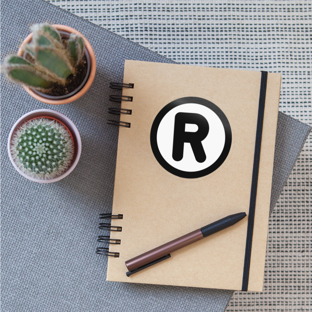 Registered Moji Sticker - Emoji.Express - transparent glossy