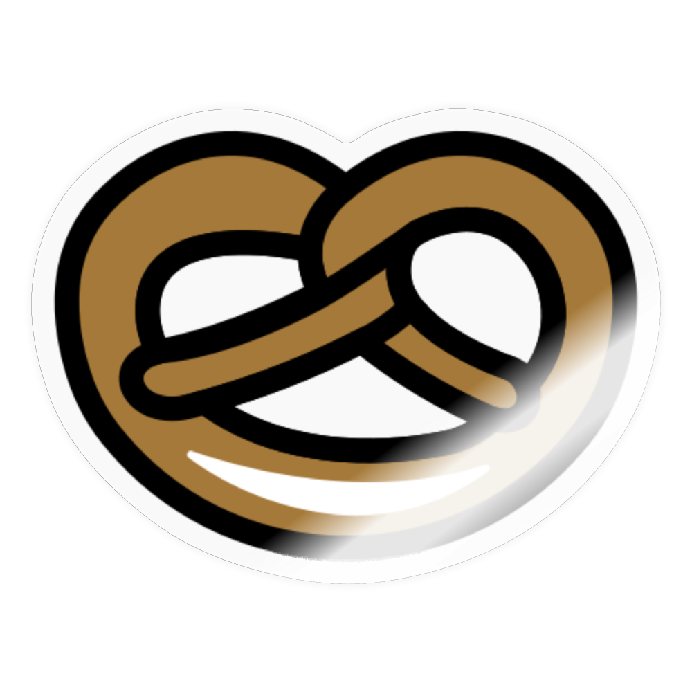 Pretzel (Extras) Moji Sticker - Emoji.Express - transparent glossy