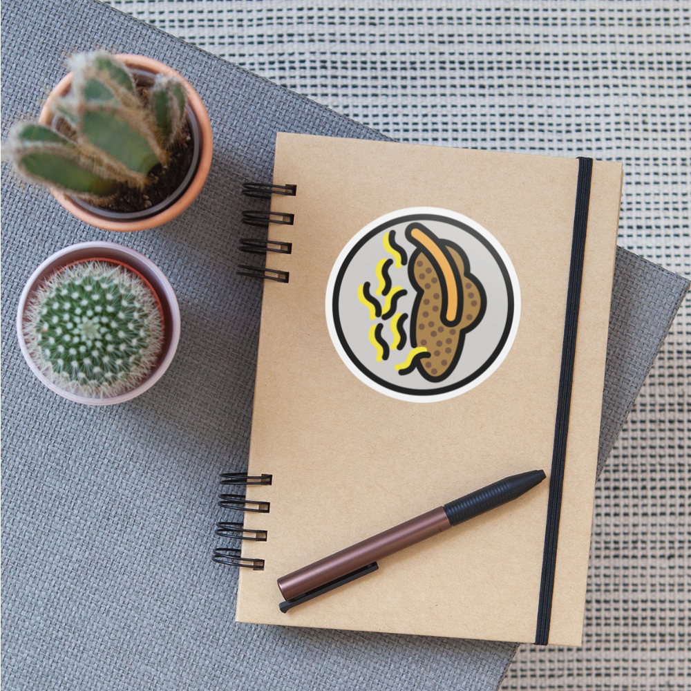 Lentils with Spaetzle Moji Sticker - Emoji.Express - white matte