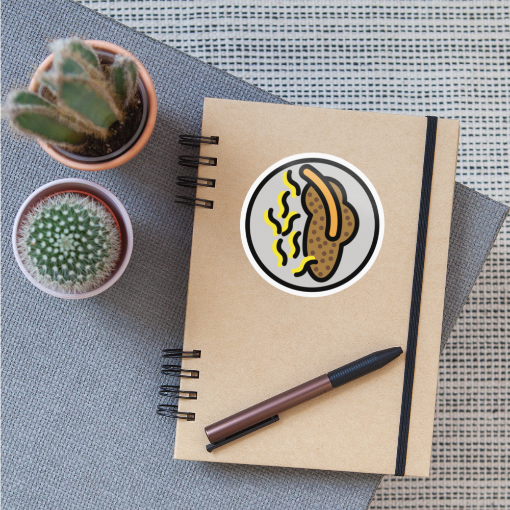 Lentils with Spaetzle Moji Sticker - Emoji.Express - white glossy