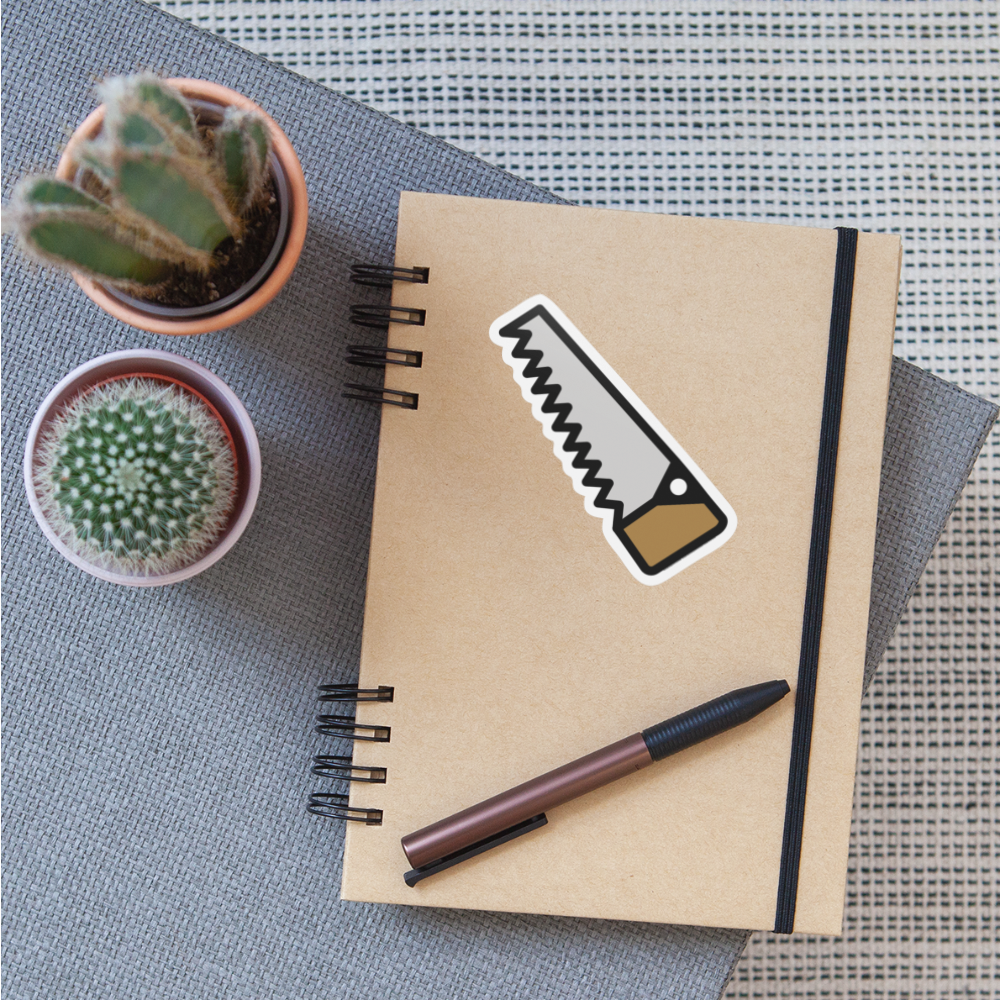 Saw (Gardening) Moji Sticker - Emoji.Express - white matte
