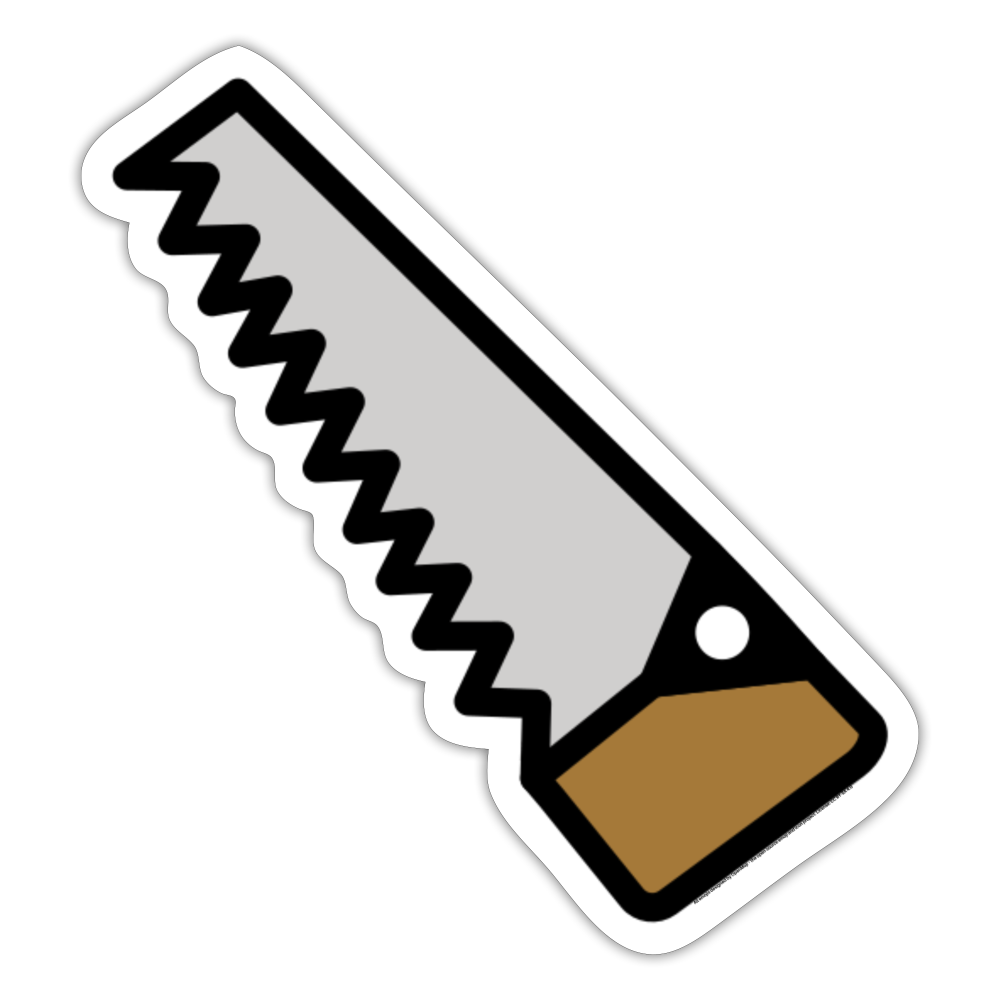Saw (Gardening) Moji Sticker - Emoji.Express - white matte