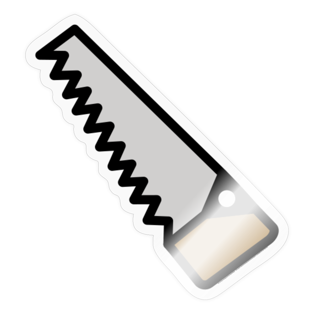 Saw (Gardening) Moji Sticker - Emoji.Express - transparent glossy