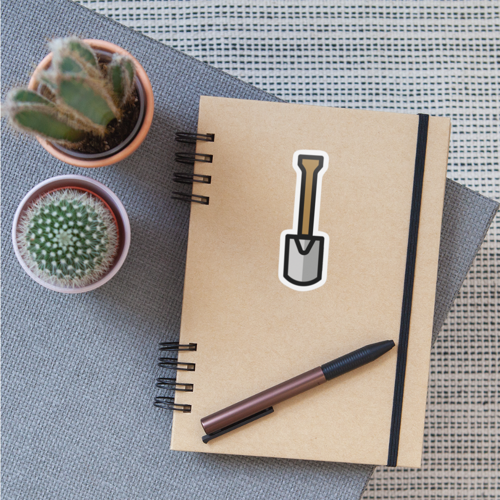 Spade (Gardening) Moji Sticker - Emoji.Express - white matte