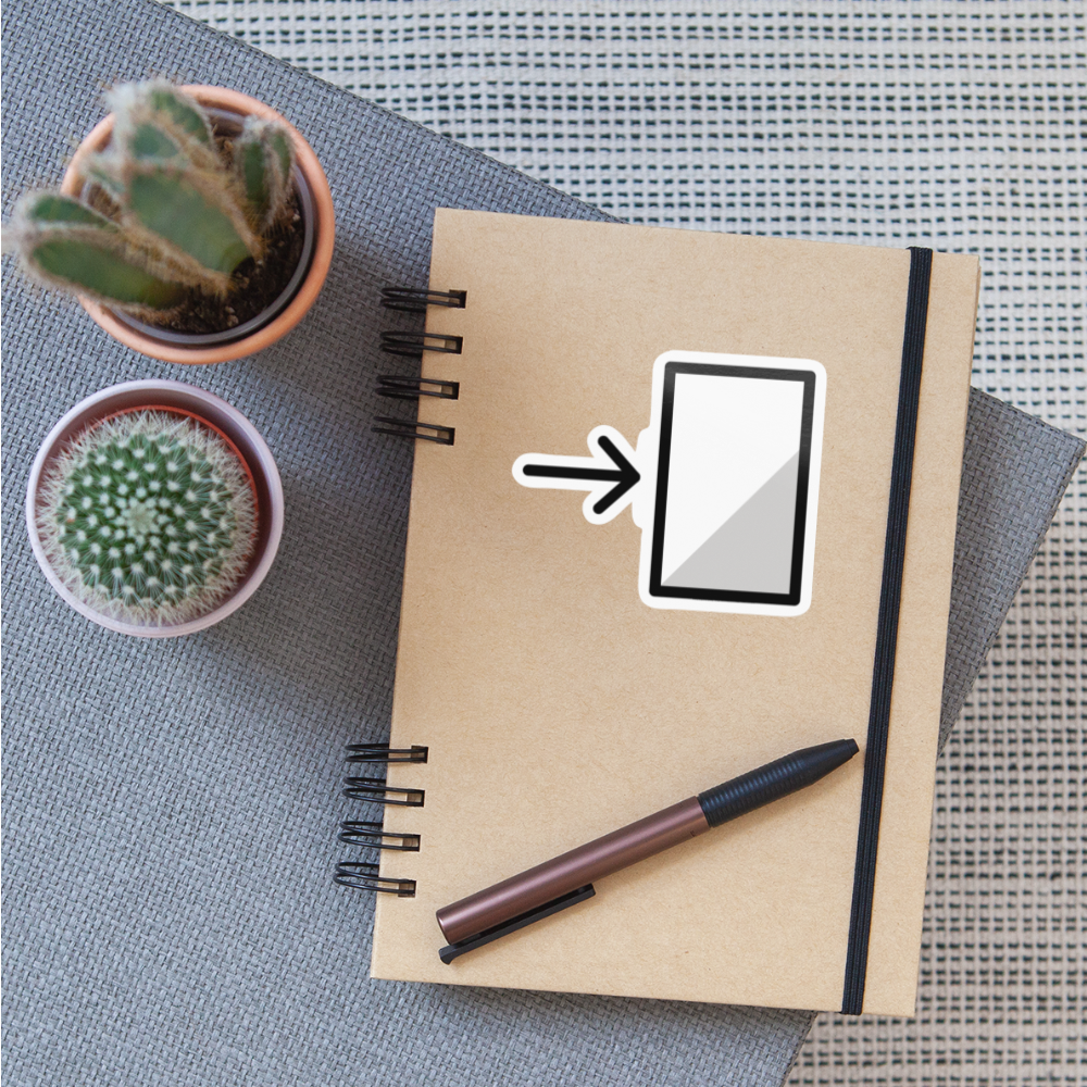Inbox Moji Sticker - Emoji.Express - white glossy