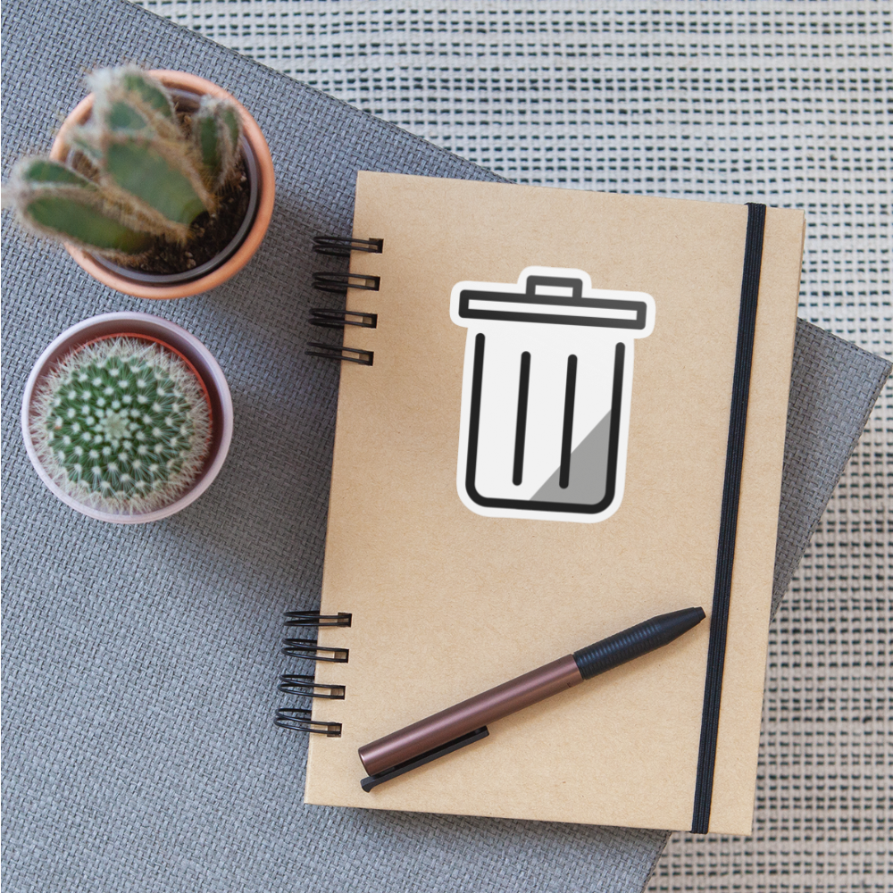 Delete Moji Sticker - Emoji.Express - white matte