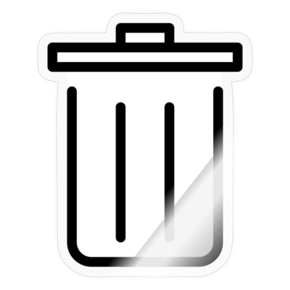 Delete Moji Sticker - Emoji.Express - transparent glossy