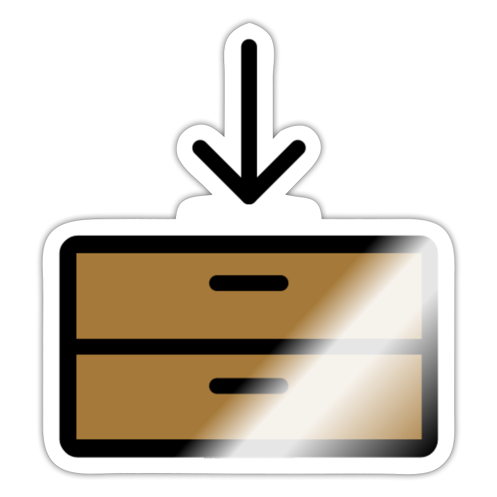 Archive Moji Sticker - Emoji.Express - white glossy