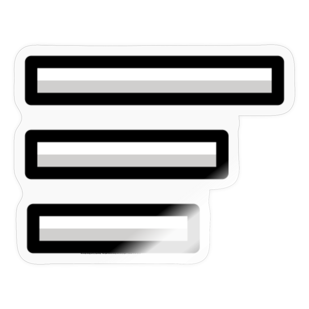 Sort Moji Sticker - Emoji.Express - transparent glossy
