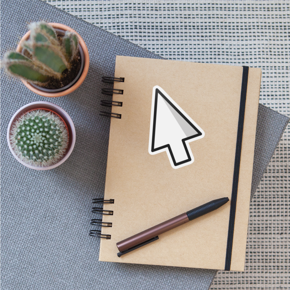 Cursor Moji Sticker - Emoji.Express - white matte