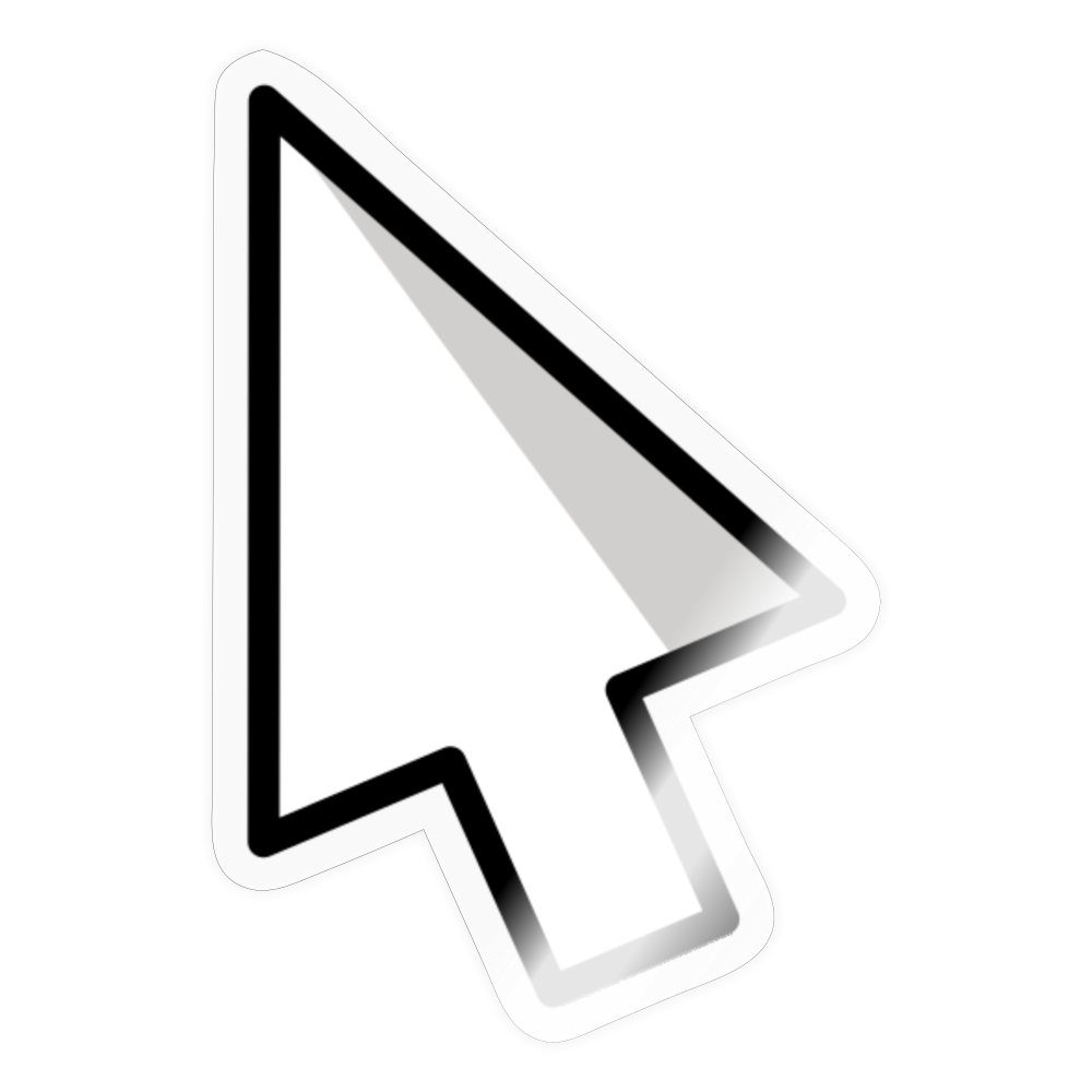 Cursor Moji Sticker - Emoji.Express - transparent glossy