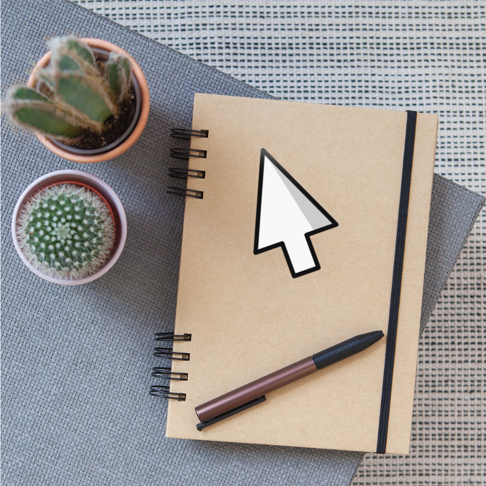 Cursor Moji Sticker - Emoji.Express - transparent glossy