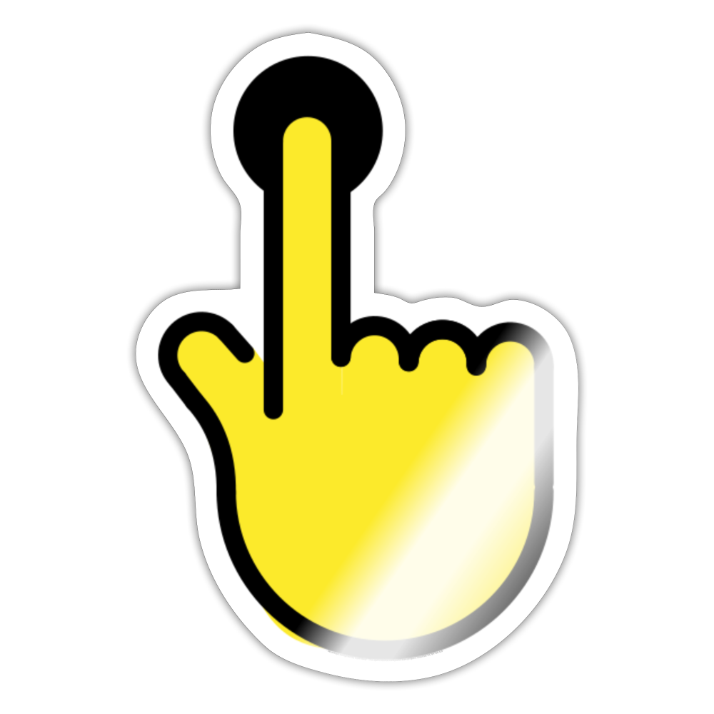 Hold Moji Sticker - Emoji.Express - white glossy