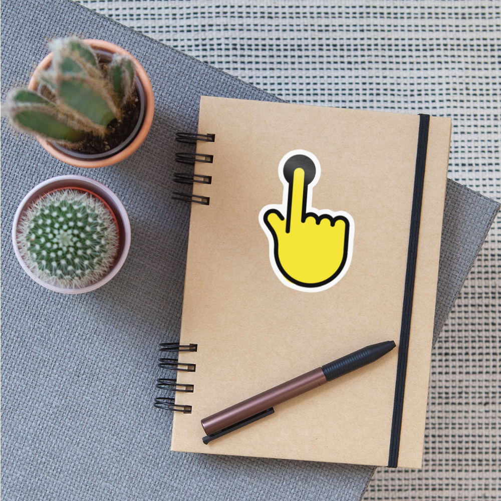 Hold Moji Sticker - Emoji.Express - white glossy