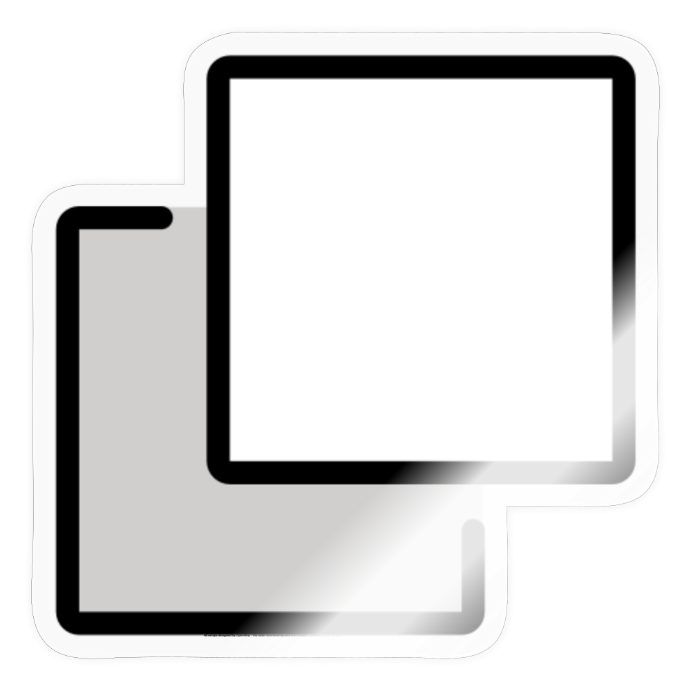 Duplicate Moji Sticker - Emoji.Express - transparent glossy