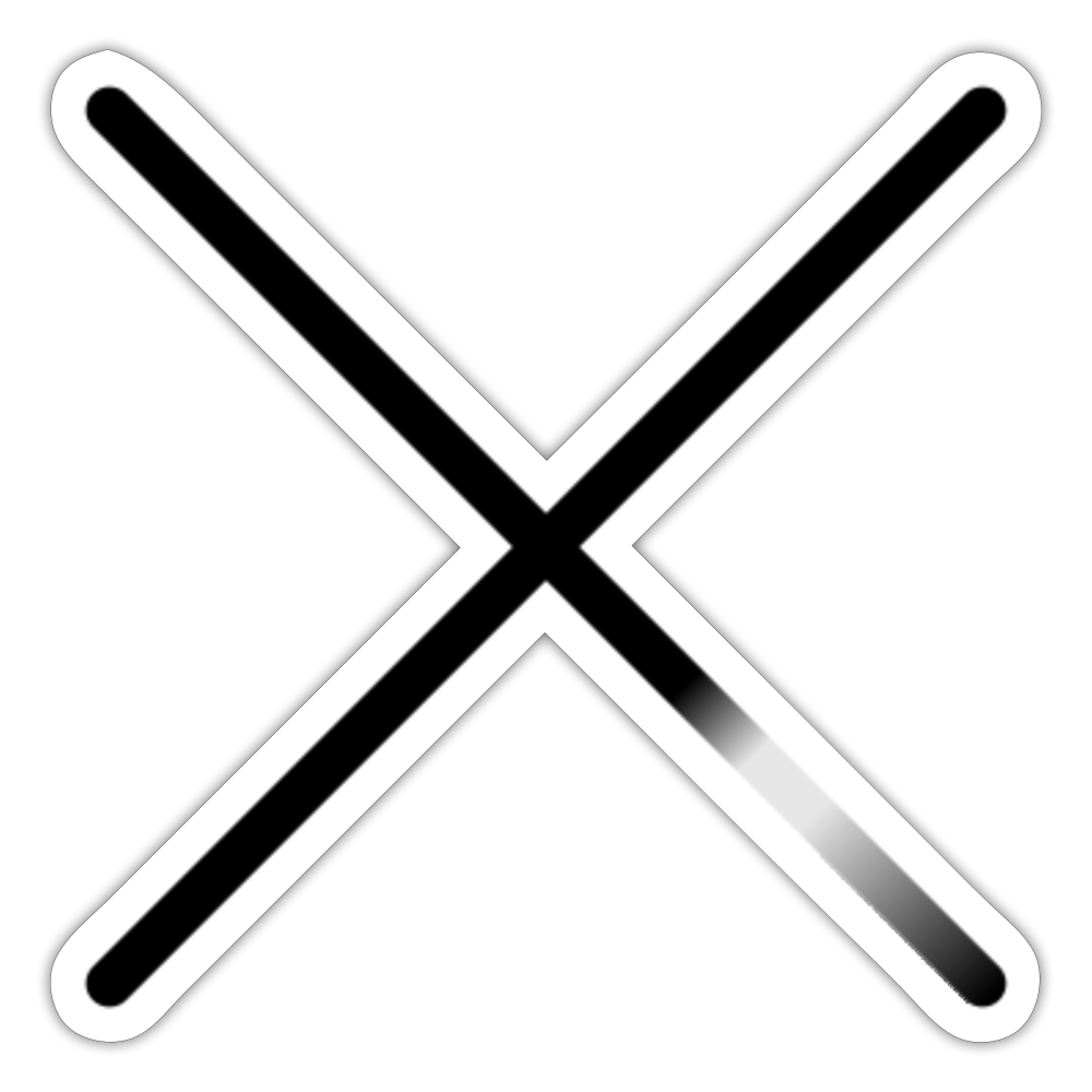Close Moji Sticker - Emoji.Express - white glossy