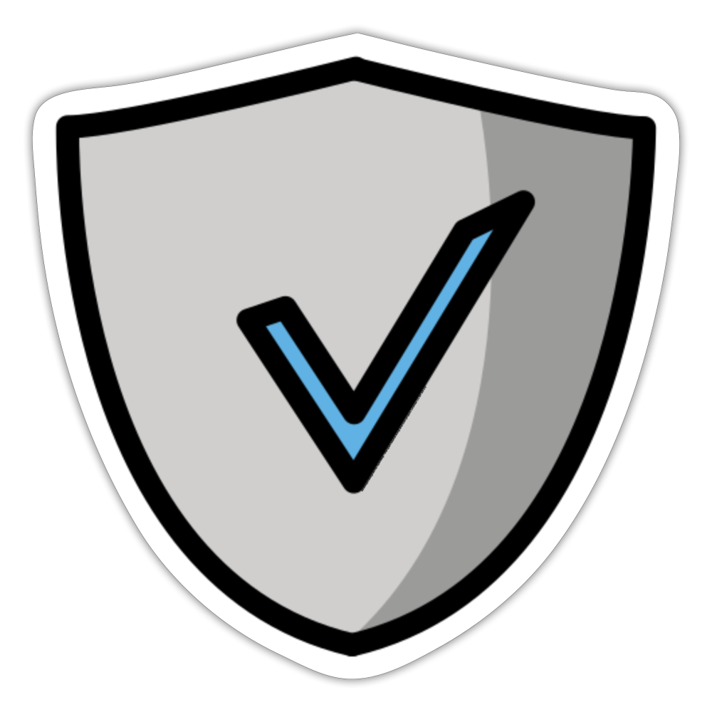Safety Moji Sticker - Emoji.Express - white matte