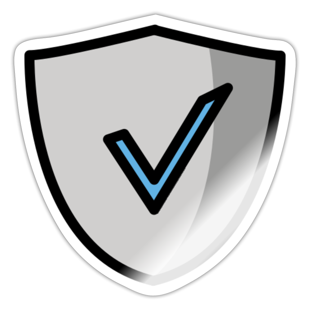 Safety Moji Sticker - Emoji.Express - white glossy