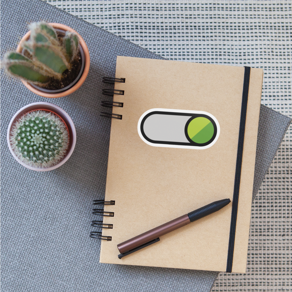 Toggle Button State B - white matte