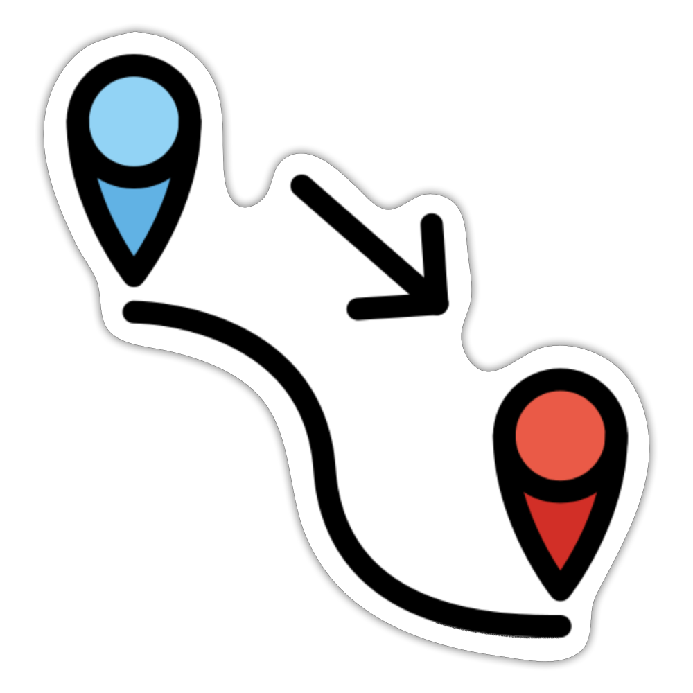 Locomotion Moji Sticker - Emoji.Express - white matte