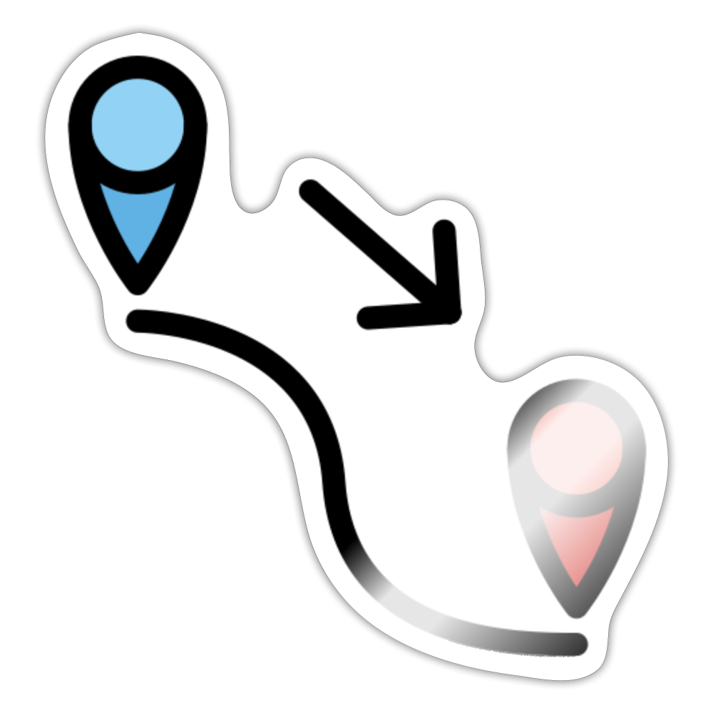 Locomotion Moji Sticker - Emoji.Express - white glossy