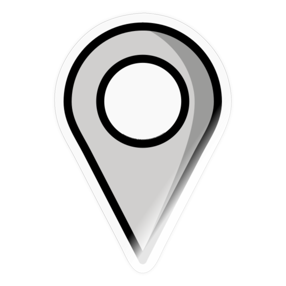 Location Indicator Moji Sticker - Emoji.Express - transparent glossy