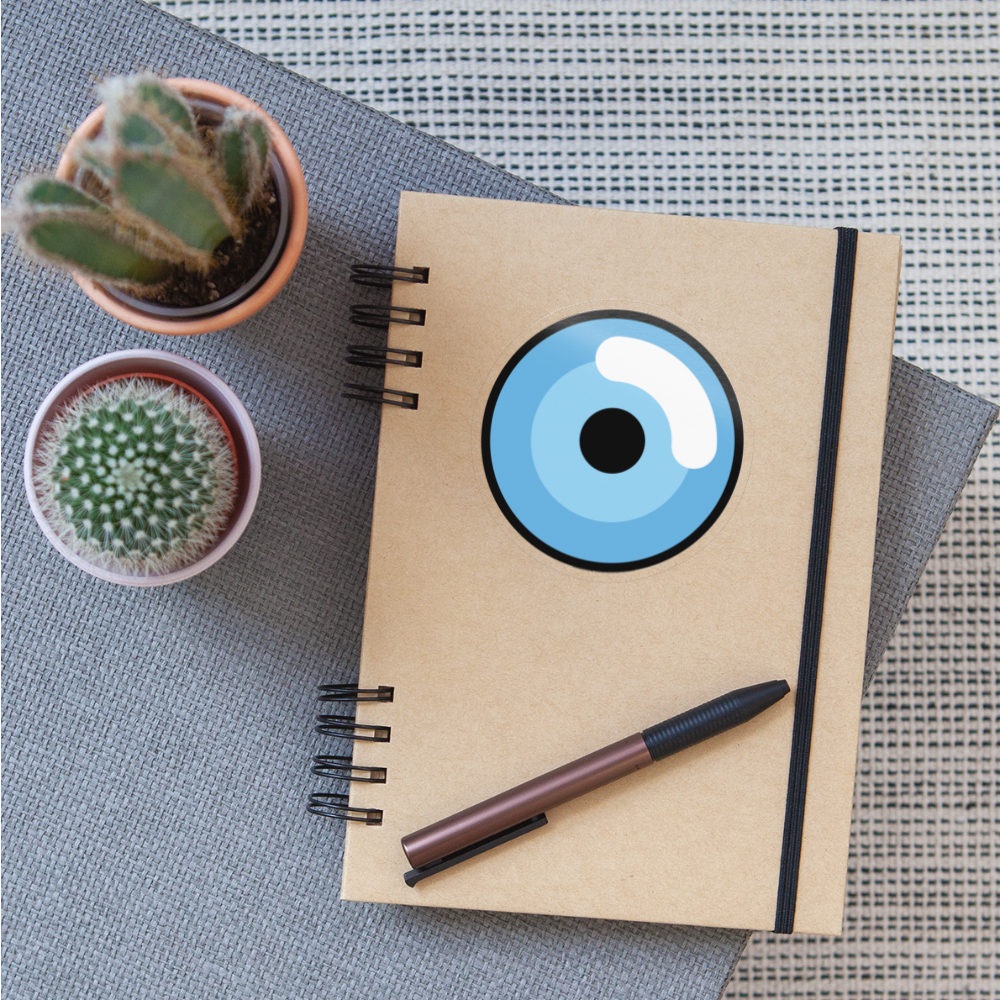 Fisheye Moji Sticker - Emoji.Express - transparent glossy