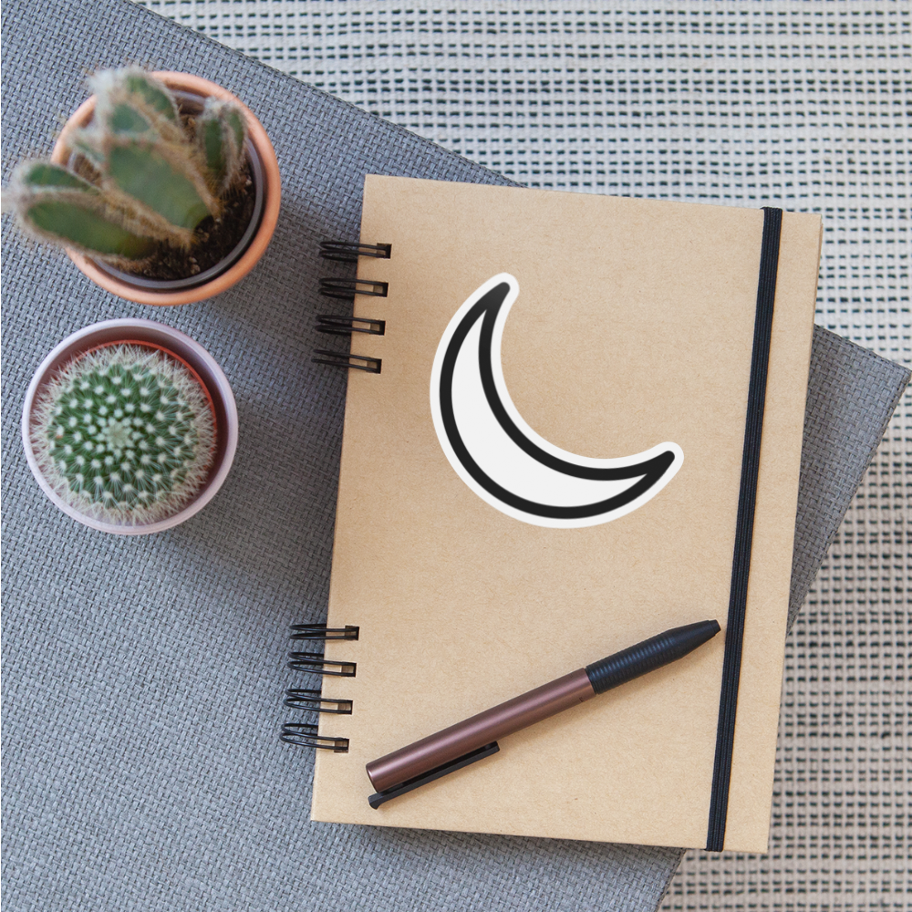 Power Sleep Symbol Moji Sticker - Emoji.Express - white matte