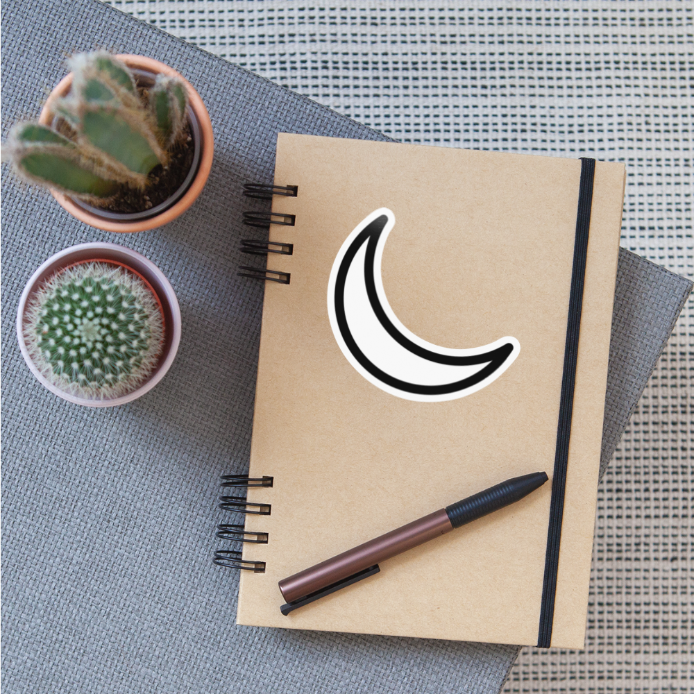 Power Sleep Symbol Moji Sticker - Emoji.Express - white glossy